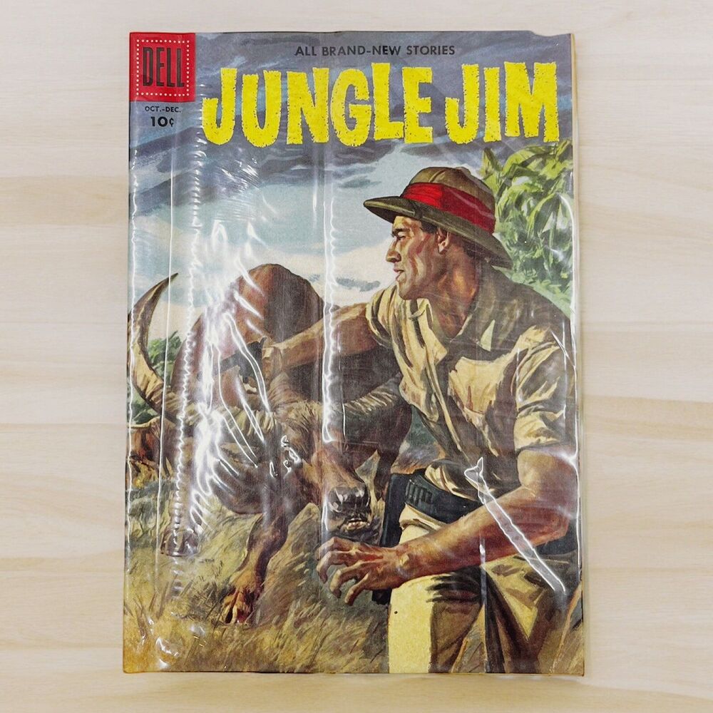 DELL Vol 1 No 10 1956 Vintage Comic Book JUNGLE JIM Oct-Dec Silver Age Comics